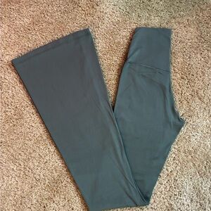 Offline by Aerie Real Me High Waisted Crossover Flare Leggings Green Size S